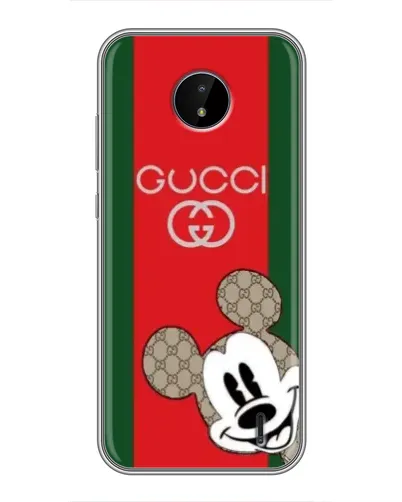 Чехол для Nokia C20 с картинкой «Gucci — полосы и Микки» Чехол для Nokia C20 с картинкой «Gucci — полосы и Микки»