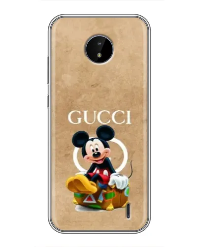 Чехол для Nokia C20 с картинкой «Микки Маус Gucci — крафт» Чехол для Nokia C20 с картинкой «Микки Маус Gucci — крафт»