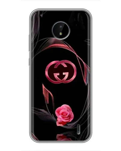 Чехол для Nokia C20 с картинкой «Gucci — неоновая роза» Чехол для Nokia C20 с картинкой «Gucci — неоновая роза»