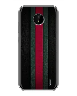 Чехол для Nokia C20 с картинкой «Gucci — неоновая линия»