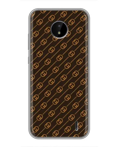 Чехол для Nokia C20 с картинкой «Gucci — золотые диагонали» Чехол для Nokia C20 с картинкой «Gucci — золотые диагонали»
