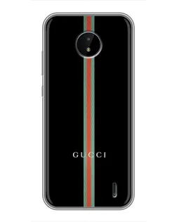 Чехол для Nokia C20 с картинкой «Gucci — строгая линия»