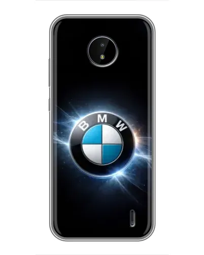 Чохол для Nokia C20 з картинкою «BMW — неонове сяйво»