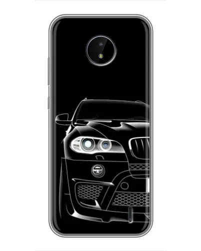 Чохол для Nokia C20 з картинкою «Темний силует BMW»