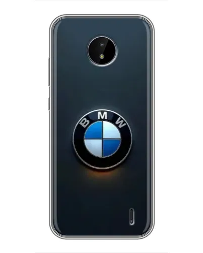Чохол для Nokia C20 з картинкою «Логотип BMW — мінімалізм»