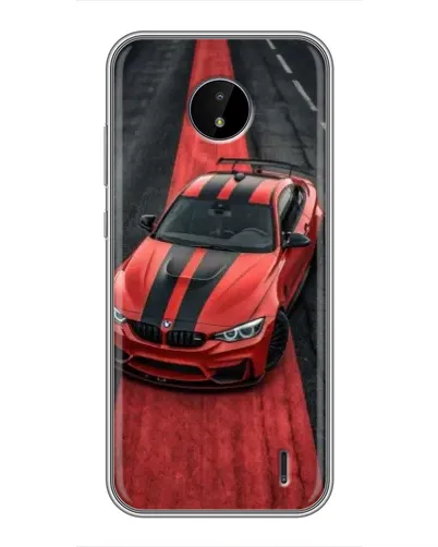 Чохол для Nokia C20 з картинкою «BMW на червоній доріжці»