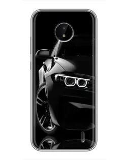 Чохол для Nokia C20 з картинкою «Чорна BMW — профіль» Чохол для Nokia C20 з картинкою «Чорна BMW — профіль»