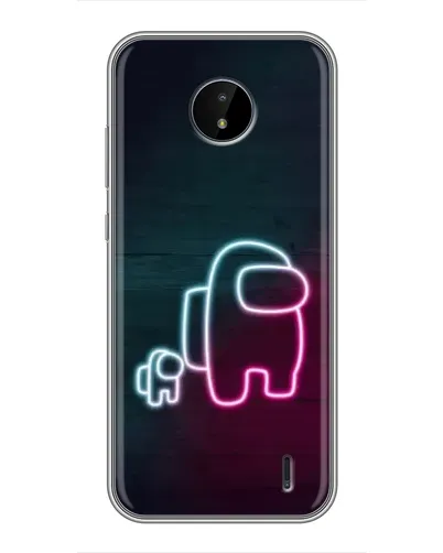 Чохол для Nokia C20 з картинкою «Among Us неон-арт» Чохол для Nokia C20 з картинкою «Among Us неон-арт»