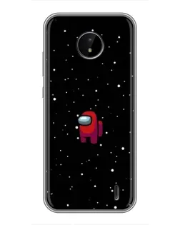 Чохол для Nokia C20 з картинкою «Червоний Among Us»