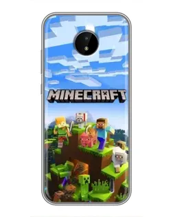 Чохол для Nokia C20 з картинкою «Minecraft класичний світ»
