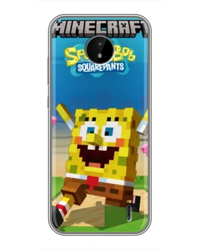 Чохол для Nokia C20 з картинкою «Губка Боб Minecraft» Чохол для Nokia C20 з картинкою «Губка Боб Minecraft»