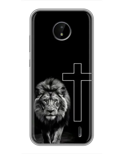 Чехол для Nokia C20 с картинкой «Лев и Крест»