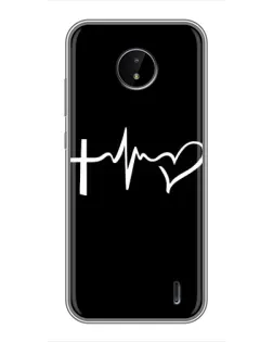 Чехол для Nokia C20 с картинкой «Пульс веры»