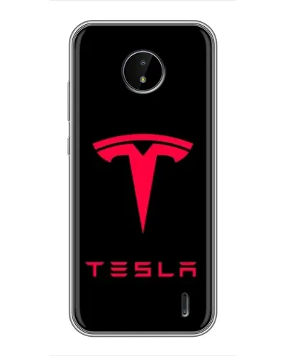 Чехол для Nokia C20 с картинкой «Tesla Red Logo» Чехол для Nokia C20 с картинкой «Tesla Red Logo»
