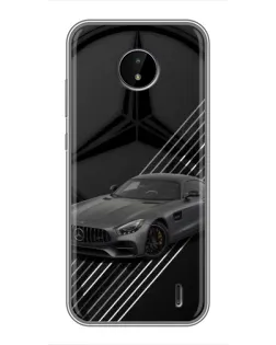 Чохол для Nokia C20 з картинкою «Mercedes AMG — графіка»