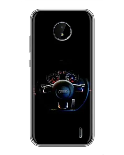 Чехол для Nokia C20 с картинкой «Салон Audi — руль» Чехол для Nokia C20 с картинкой «Салон Audi — руль»
