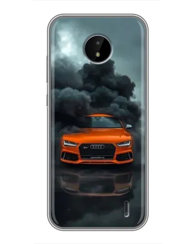 Чехол для Nokia C20 с картинкой «Audi в облаках дыма» Чехол для Nokia C20 с картинкой «Audi в облаках дыма»