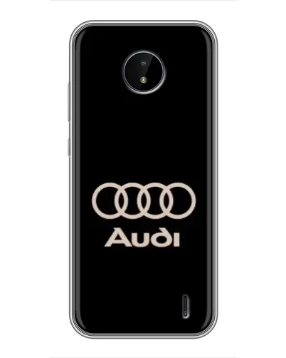 Чехол для Nokia C20 с картинкой «Audi — золотой логотип» Чехол для Nokia C20 с картинкой «Audi — золотой логотип»