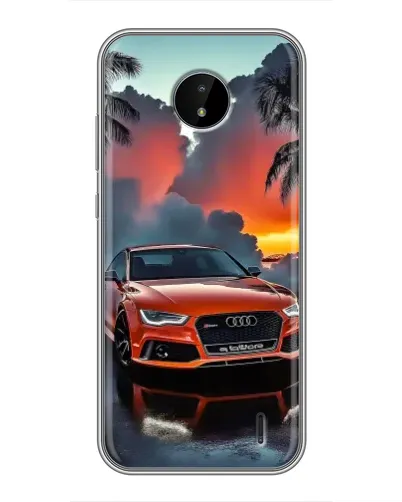 Чехол для Nokia C20 с картинкой «Audi — закат» Чехол для Nokia C20 с картинкой «Audi — закат»