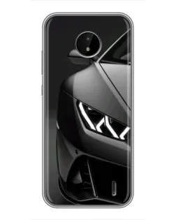 Чохол для Nokia C20 з картинкою «Lamborghini фари деталізація»