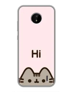Чохол для Nokia C20 з картинкою «Пушин каже Hi»