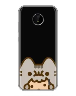 Чохол для Nokia C20 з картинкою «Пушин на чорному»
