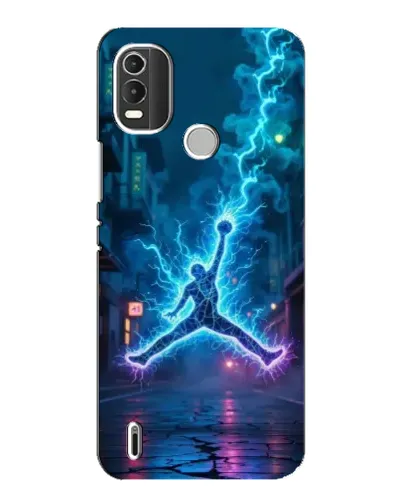 Чехол для Nokia C21 Plus с картинкой «Jordan Gold Jumpman»