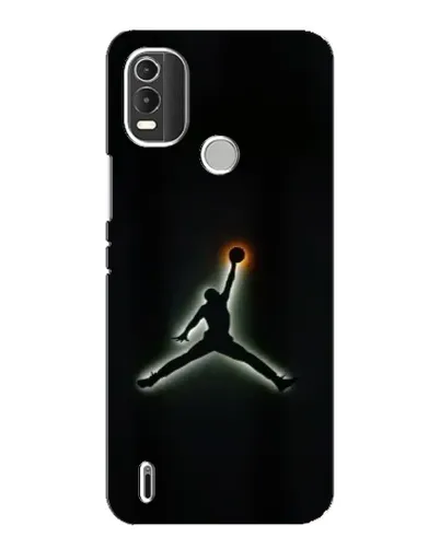 Чехол для Nokia C21 Plus с картинкой «Jordan Gradient Logo»