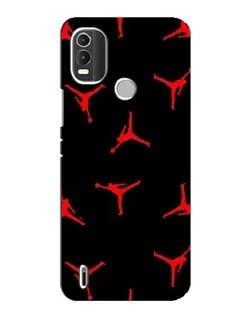 Чохол для Nokia C21 Plus з картинкою «Jordan Red Pattern»