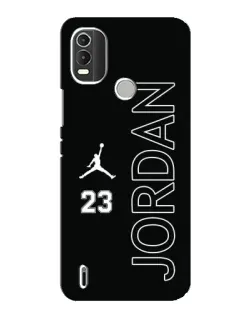Чехол для Nokia C21 Plus с картинкой «Jordan Vertical»