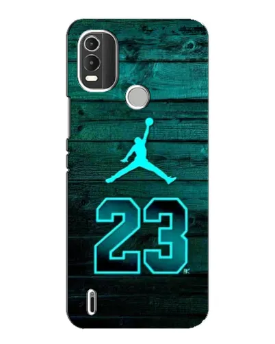 Чехол для Nokia C21 Plus с картинкой «Jordan Cyan 23»