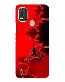 Чехол для Nokia C21 Plus с картинкой «Jordan Red Smoke»