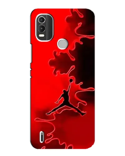Чехол для Nokia C21 Plus с картинкой «Jordan Red Smoke»