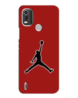 Чехол для Nokia C21 Plus с картинкой «Jordan Red Back»