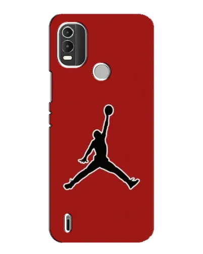 Чехол для Nokia C21 Plus с картинкой «Jordan Red Back»