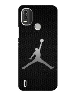 Чехол для Nokia C21 Plus с картинкой «Jordan Dark Carbon»