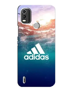 Чехол для Nokia C21 Plus с картинкой «Океанская глубина адидас»