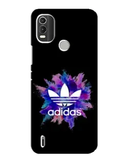 Чехол для Nokia C21 Plus с картинкой «Взрыв красок Adidas»