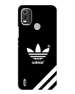 Чехол для Nokia C21 Plus с картинкой «Adidas с диагональными полосами»