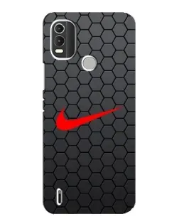 Чохол для Nokia C21 Plus з картинкою «Nike — карбонова сітка»