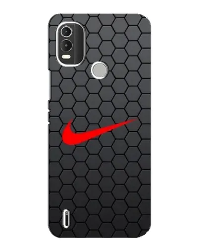 Чохол для Nokia C21 Plus з картинкою «Nike — карбонова сітка»