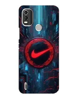 Чохол для Nokia C21 Plus з картинкою «Техногенний стиль Nike»