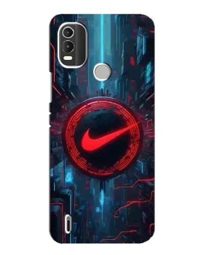 Чохол для Nokia C21 Plus з картинкою «Техногенний стиль Nike»