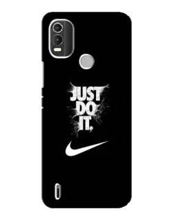 Чохол для Nokia C21 Plus з картинкою «Текстовий принт Nike»