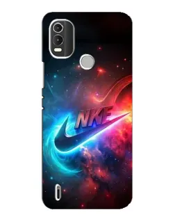 Чохол для Nokia C21 Plus з картинкою «Вогняний логотип Nike»