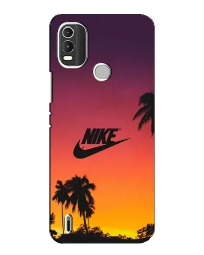 Чохол для Nokia C21 Plus з картинкою «Nike на заході сонця»