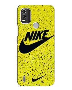 Чохол для Nokia C21 Plus з картинкою «Жовтий текстурний Nike»