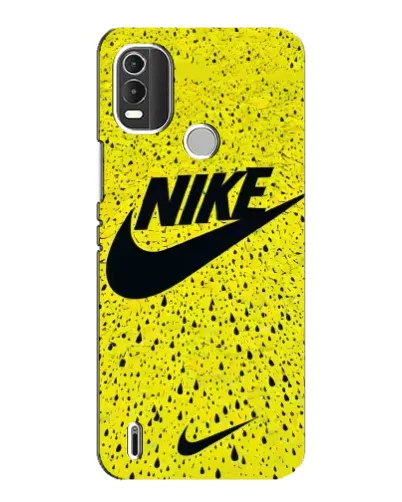 Чохол для Nokia C21 Plus з картинкою «Жовтий текстурний Nike»