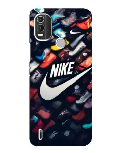 Чохол для Nokia C21 Plus з картинкою «Колекція кросівок Nike»