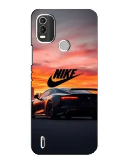 Чохол для Nokia C21 Plus з картинкою «Nike та суперкар»